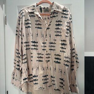 REDHEAD FISHING BUTTON UP SZ L